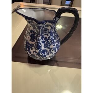 Blue And White Jog/ Pitcher